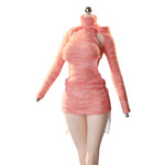 JIAOUDOLL Ruched Post-Apocalyptic Style Long Dress JO25X-05 Doll Clothes Accessory Fit 1/6 Scale 12-inches Figure