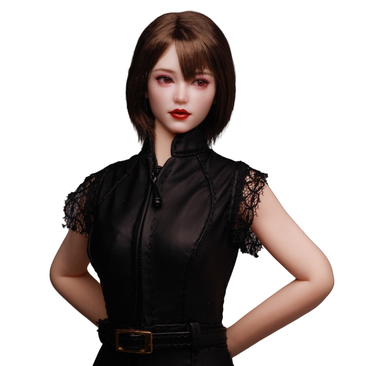 Z6TOYS Asian Movable Eye Female Xiaoqing Head Sculpt Accessory Fit 1/6 Scale 12-inches Figure