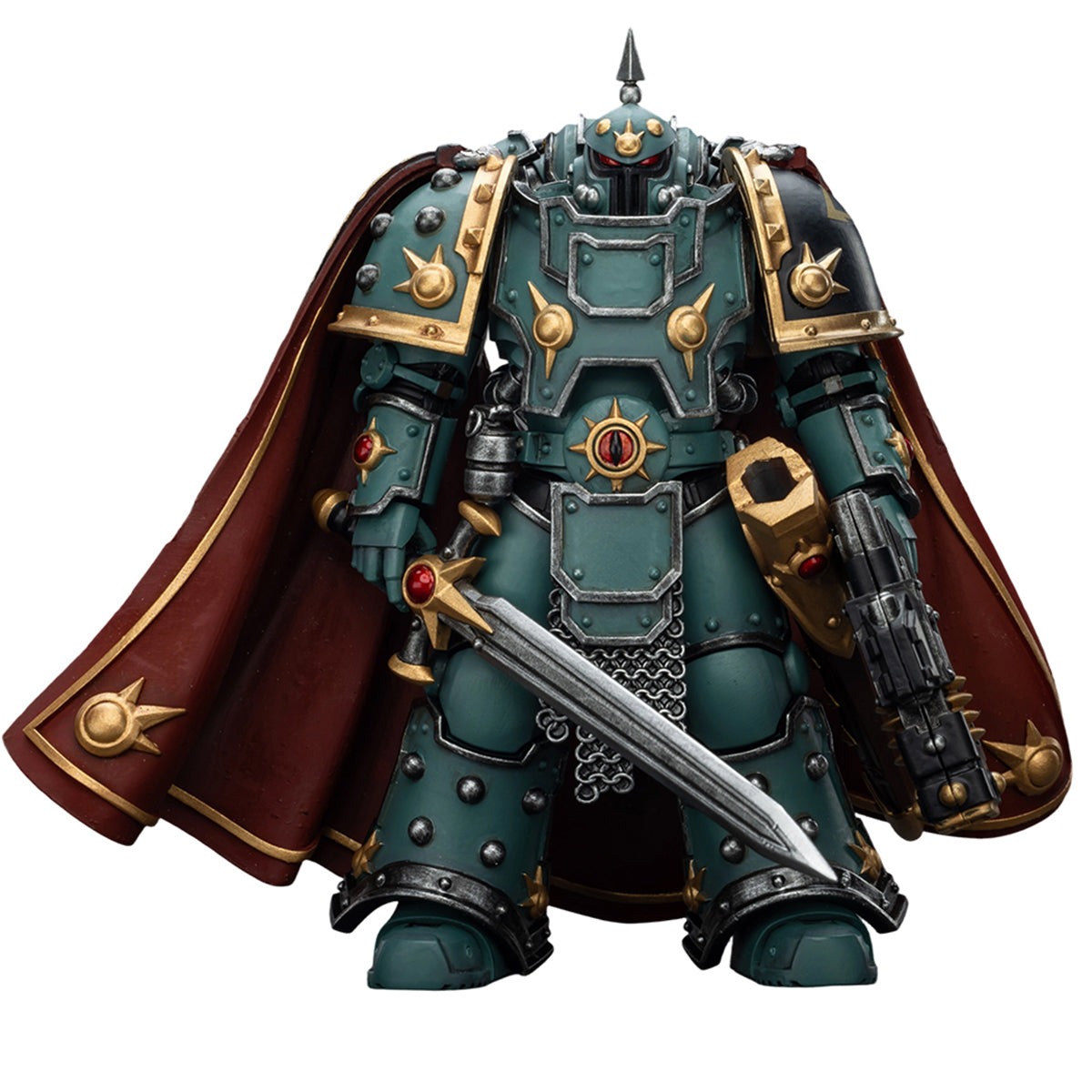 JOYTOY Imperial Fists Legion Apothecary/Sons of Horus Legion Apothecary & Legion Champion & Cataphractii Praetor with Combi-Melta and Power Maul 1/18 Scale Action Figure