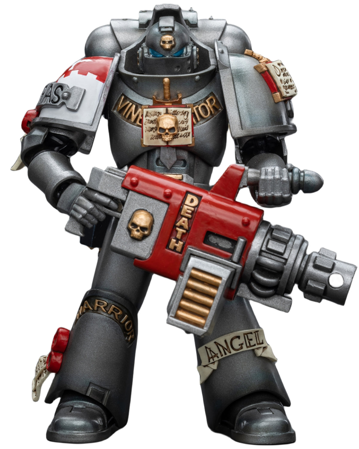 HiPlay JoyToy Warhammer 40K Collectible Figure: Grey Knights Strike Squad Grey Knight with Psycannon 1:18 Scale Action Figures JT9015