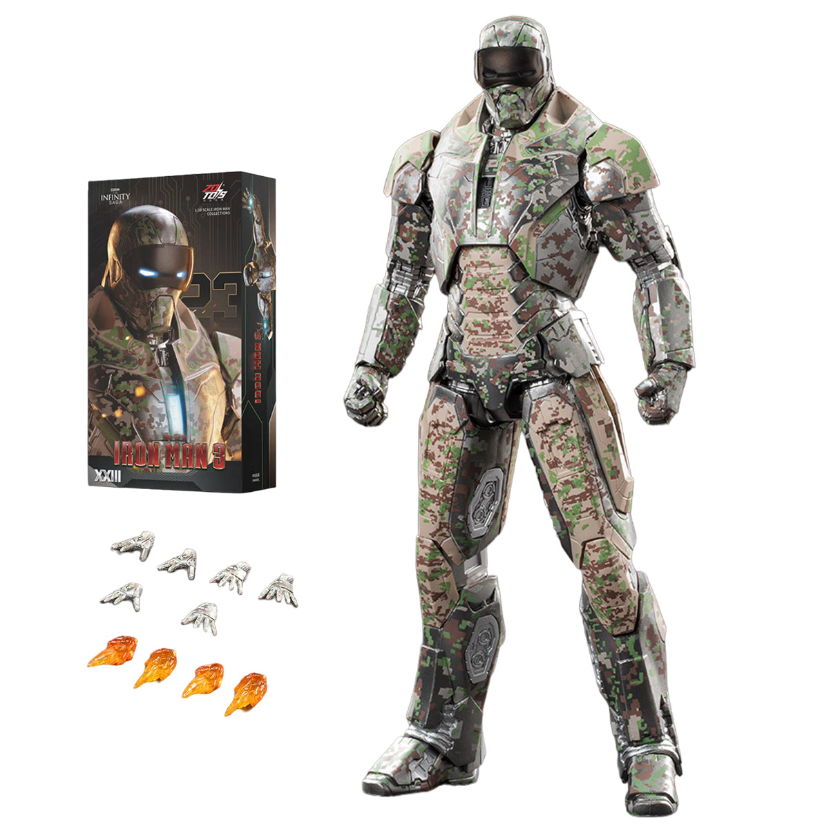 ZD Toys Iron Man 1/10 Figure | Choose MK27, MK14 or MK23