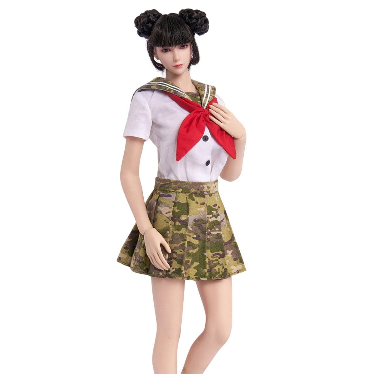 Toyscentre, Student Girl Shirt Tops JK Skirt, Doll Clothes Accessory for 12-inches Action Figurine