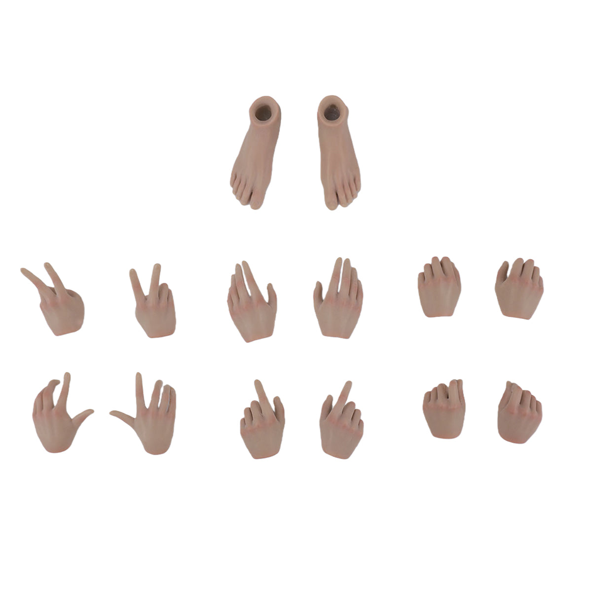 JIAOUDOLL Female Soldier Figure Hands & Feet Accessory Pack 4.0 Premium Hand Set JOQ-H04 1/6 Scale Fit Action Figure