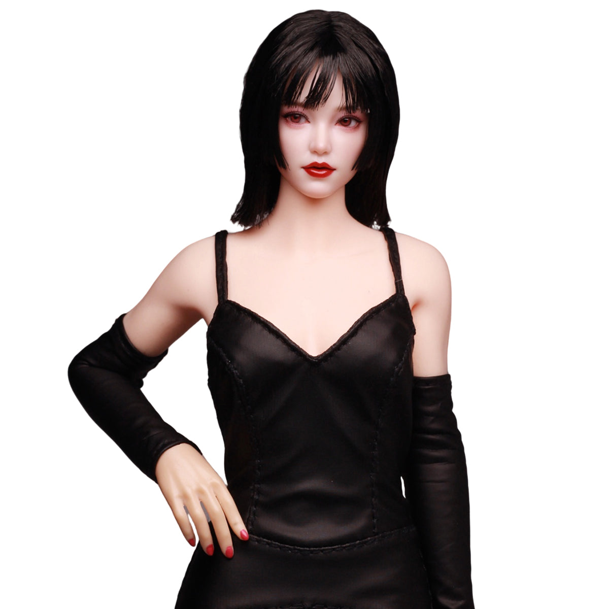 Z6TOYS Asian Movable Eye Female Xiaoqing Head Sculpt Accessory Fit 1/6 Scale 12-inches Figure