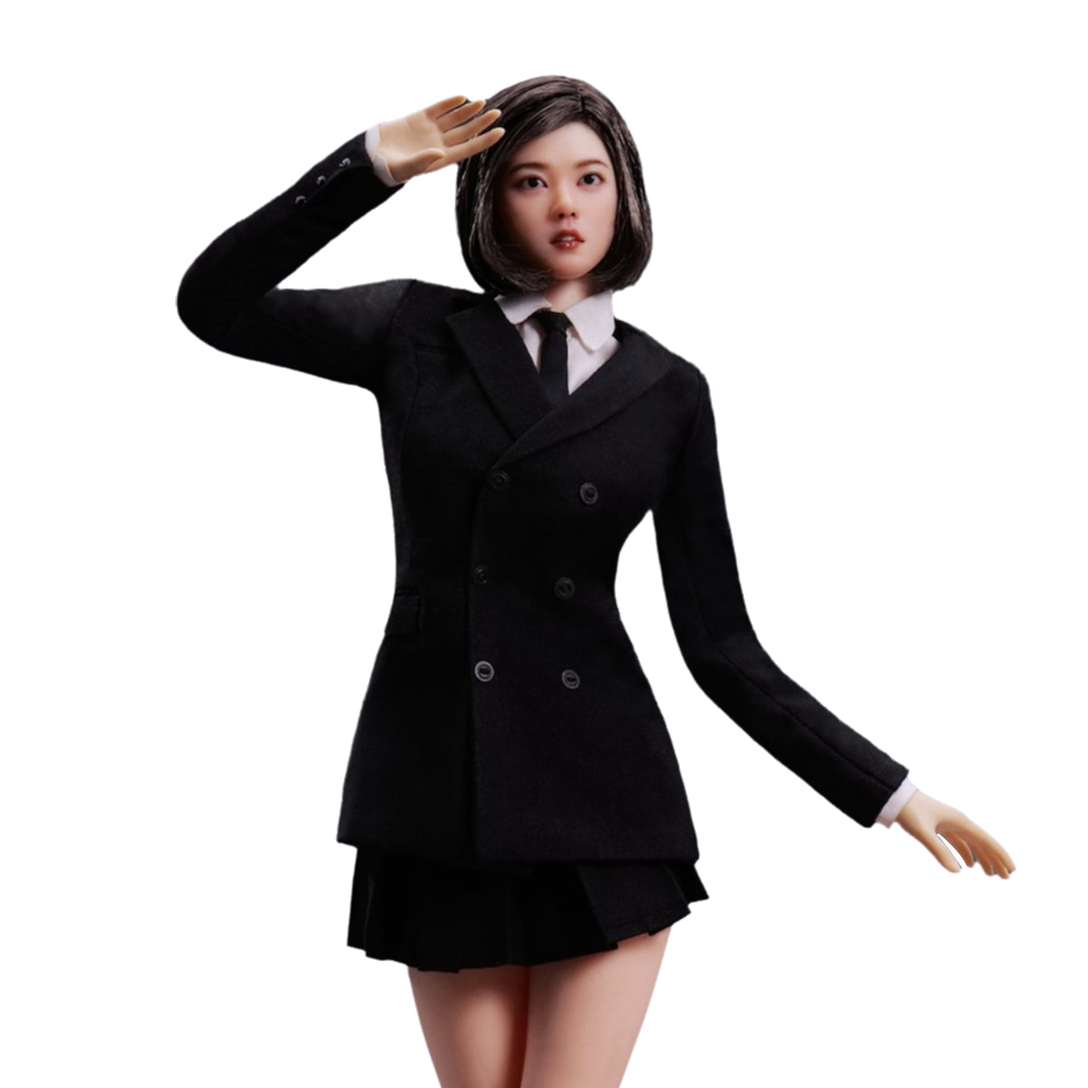 VSTOYS 1/6 Scale Figure Doll Clothes: Girl Group Outfit: Pleated Short Skirt Suit For 12-inch Miniature Collectible 24XG98B