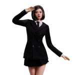 VSTOYS 1/6 Scale Figure Doll Clothes: Girl Group Outfit: Pleated Short Skirt Suit For 12-inch Miniature Collectible 24XG98B