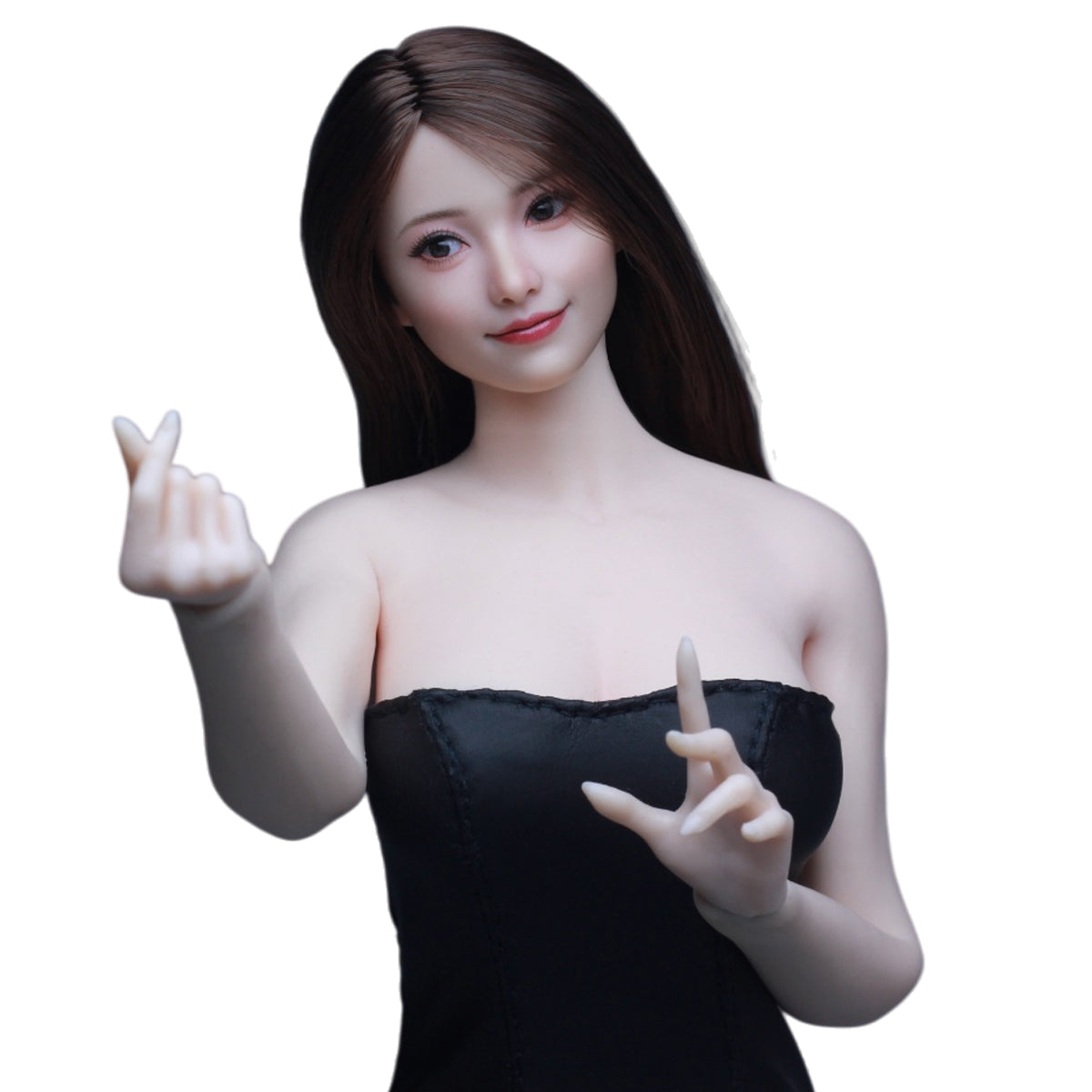 Z6TOYS Asian Movable-Eye Smiling Female Tiantian ZC021 Head Sculpt Accessory 1/6 Scale Fit Action Figure