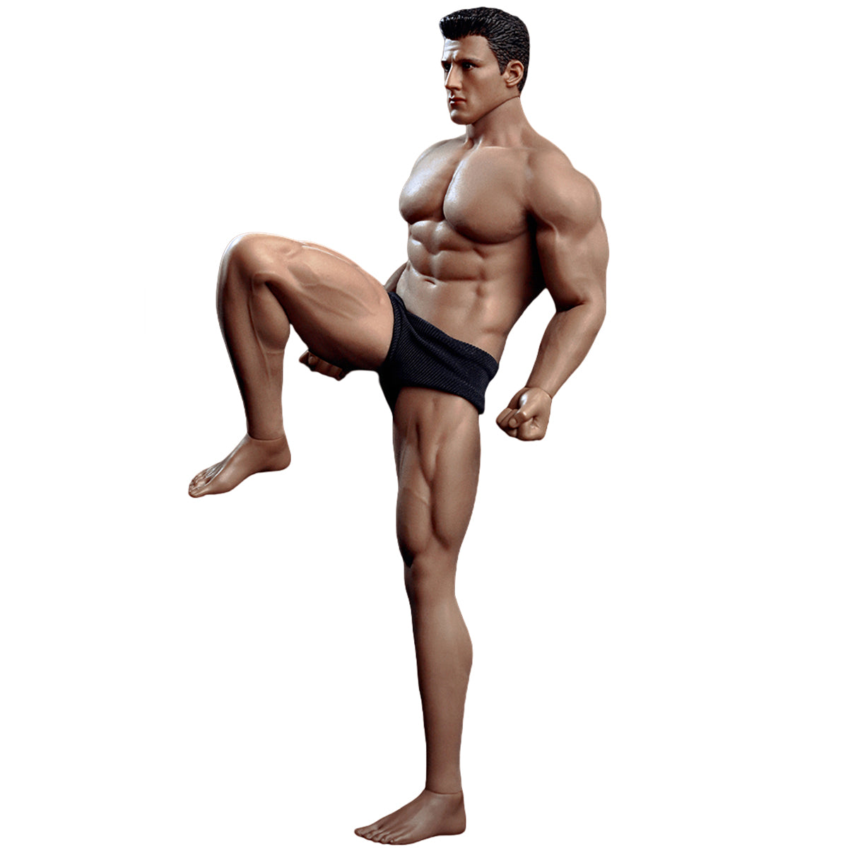 TBLeague, Seamless Muscular Male Body Suntan-Skin with Head Sculpt, Action Figures Body