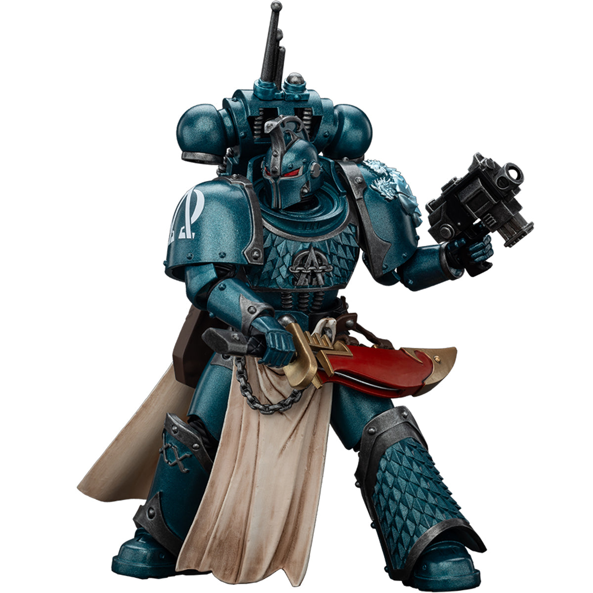 Figuras de acción JOYTOY Warhammer La Herejía de Horus: Legión Alfa, Pretor de la Legión con Espada de Poder