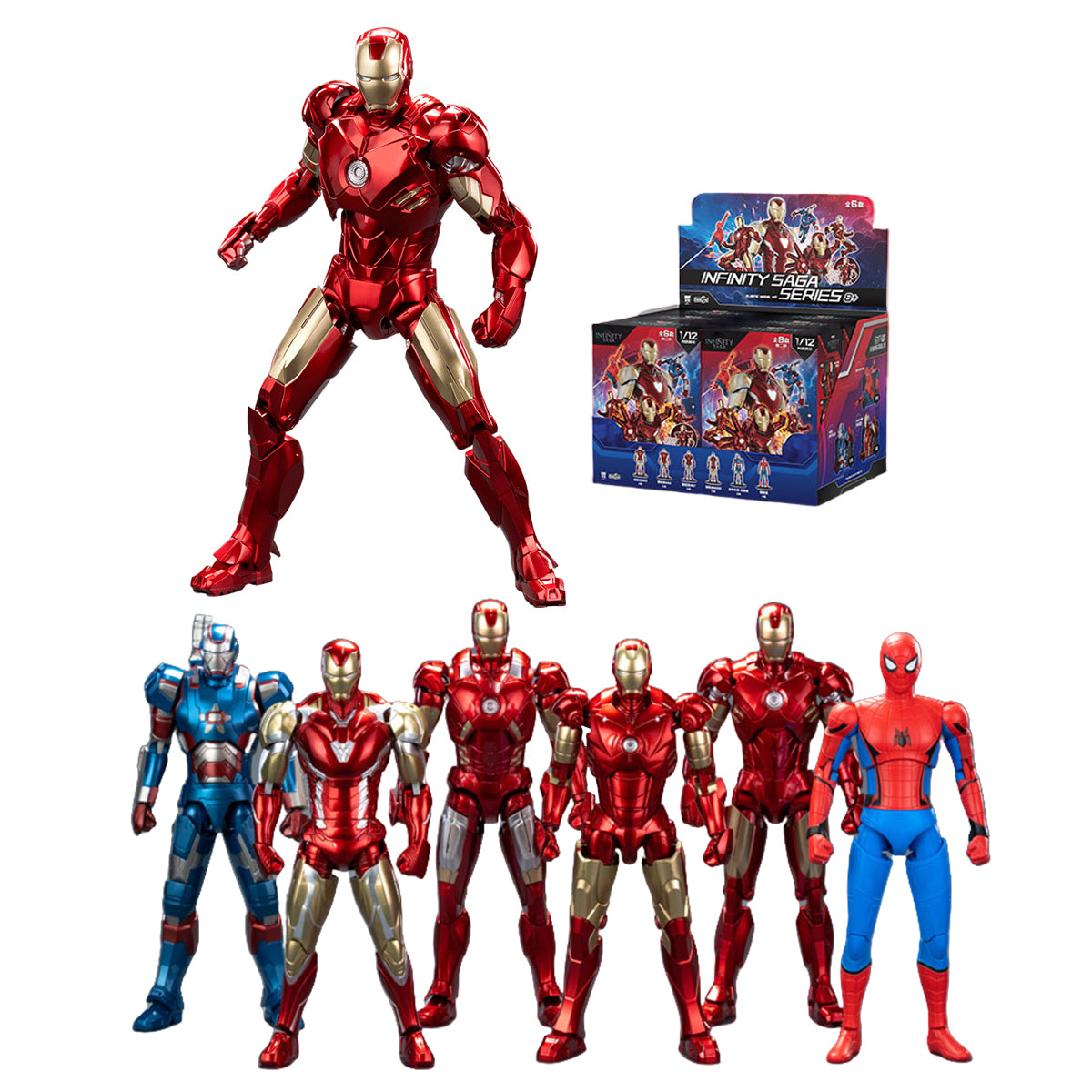 (Only Ship from US) Fondjoy Marvel The Infinity Saga Series MV25100 Set Box Blind Box Figure