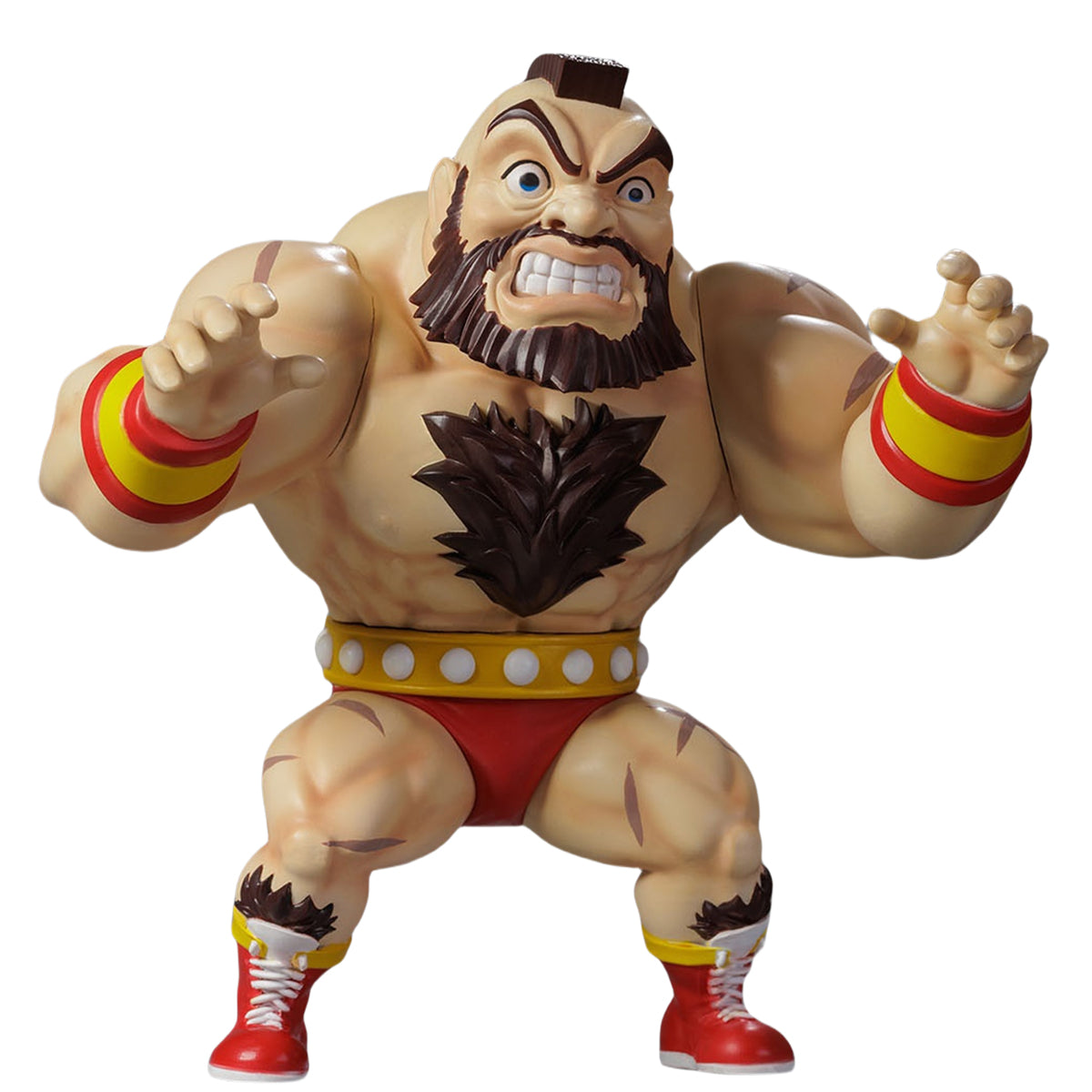 Figuras de acción ZANGIEF de la serie QBITZ XL de Street Fighter de Asmus Toys