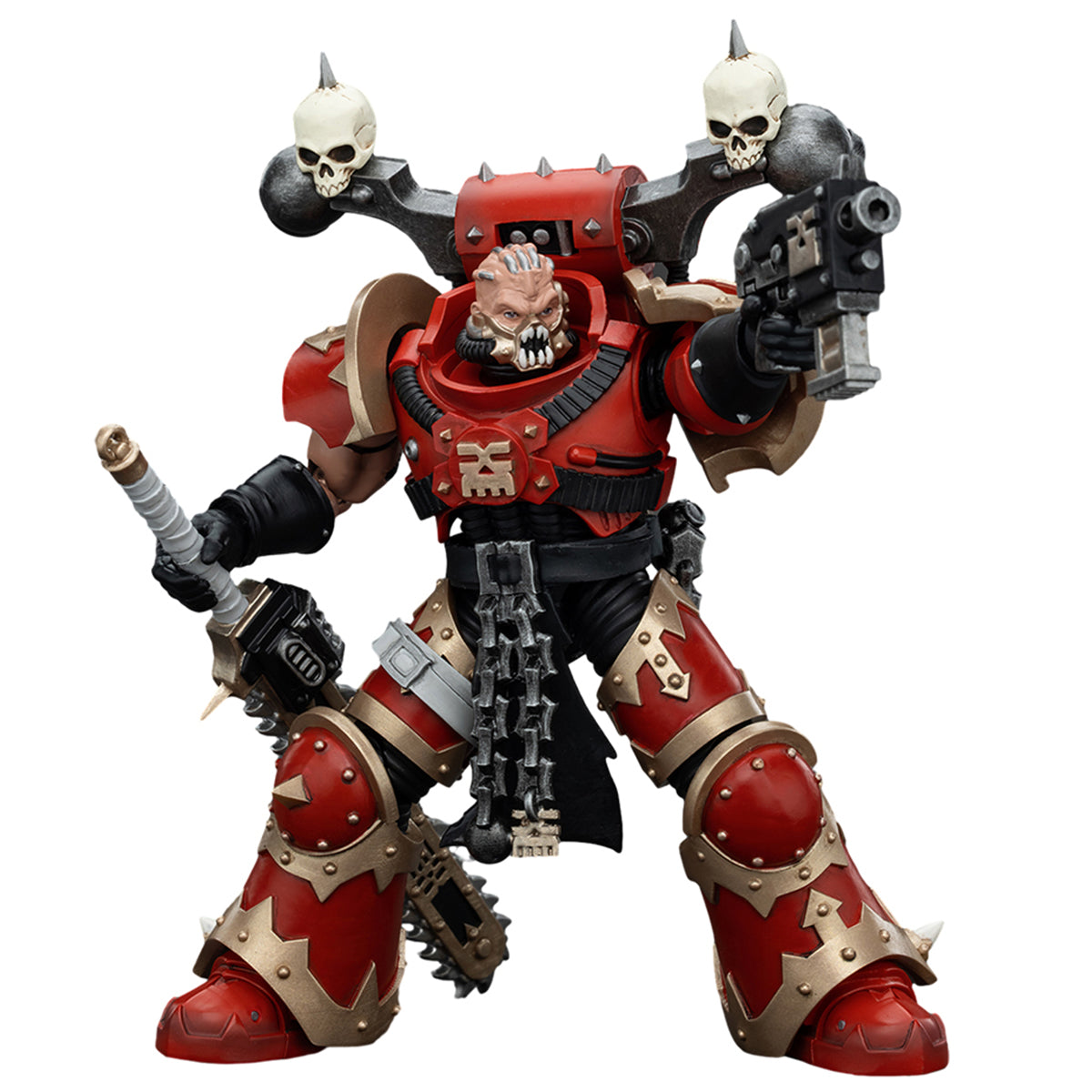 JOYTOY Warhammer 40K 1/18 World Eaters Khorne Berzerker with Eviscerator Chainsword Action Figure