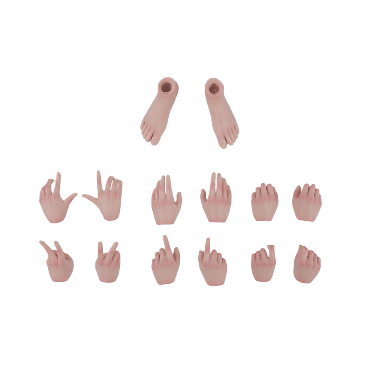 JIAOUDOLL Female Soldier Figure Hands & Feet Accessory Pack 4.0 Premium Hand Set JOQ-H04 1/6 Scale Fit Action Figure