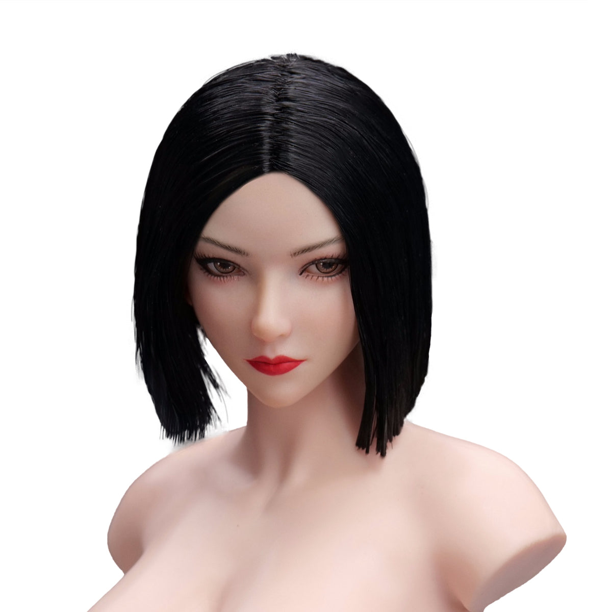YMTOYS 1/6 Scale Figure Head Sculpt: Asian Female Head Sculpt - Young Koi, Movable Eyes, 12-inch Miniature