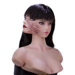 YMTOYS 1/6 Scale Figure Head Sculpt: Twin Sister Head Sculpture For 12-inch Miniature