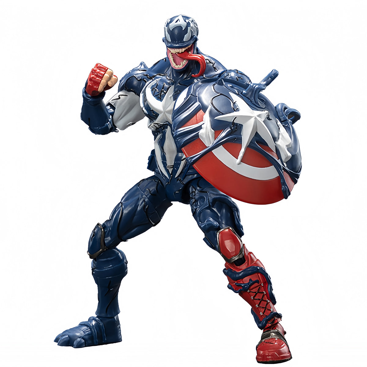 Only Shipped to the US) ZD Toys 1/10 Venomized Capt. America Action F