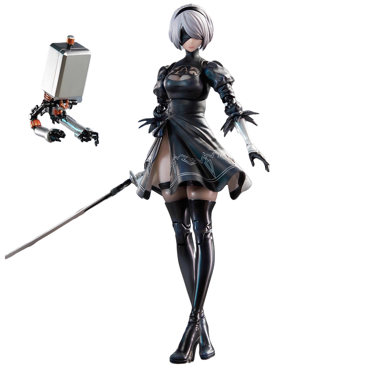 Nuclear Gold Reconstruction NieR: Automata Ver1.1a 2B Yorha No. 2 Type B 1/9 Scale Soft Vinyl Action Figure