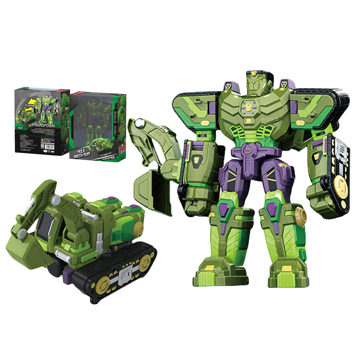 ZD Toys The Avengers Spider-Man/Black Panther/Hulk/Thor/Captain America/Iron Man Transformable Vehicle Car Model