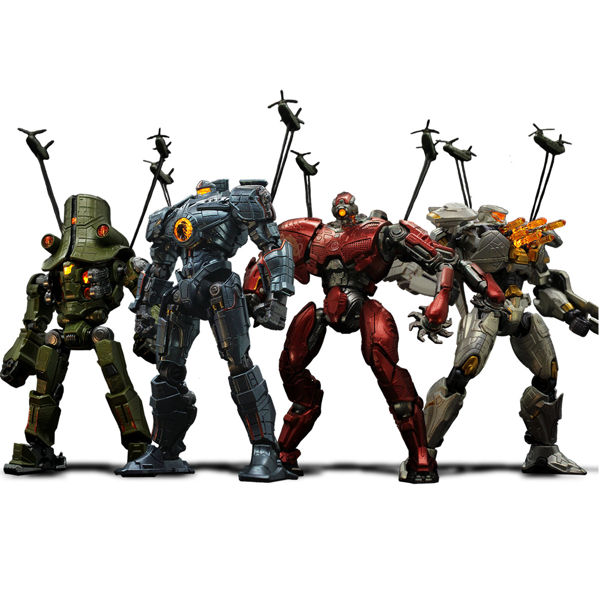 Empire Sky Pacific Rim Striker Eureka & Cherno Alpha & Crimson Typhoon & Gipsy Danger Assembly Model Kits