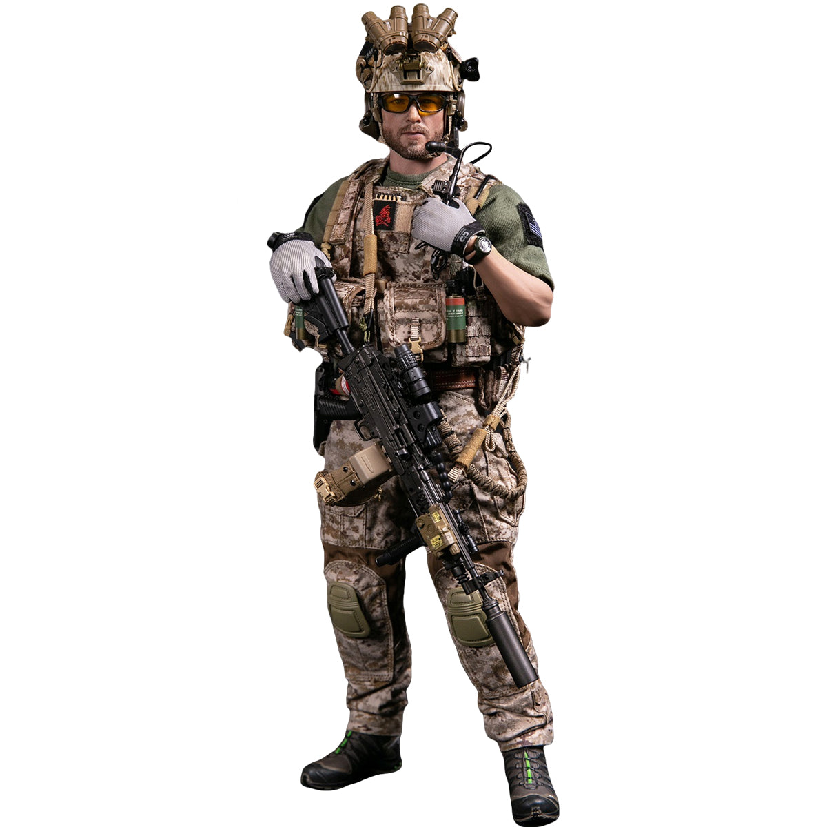 Figuras de acción del artillero DAMTOYS Operation Neptune Spear Geronimo MK46 MOD1