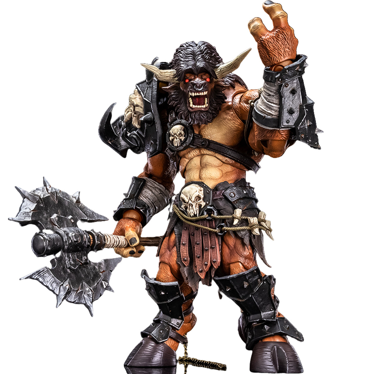 Metytoyz Mokhal Angry Horn Minotaur Gladiator Figure | 2 Heads & Removable Armor