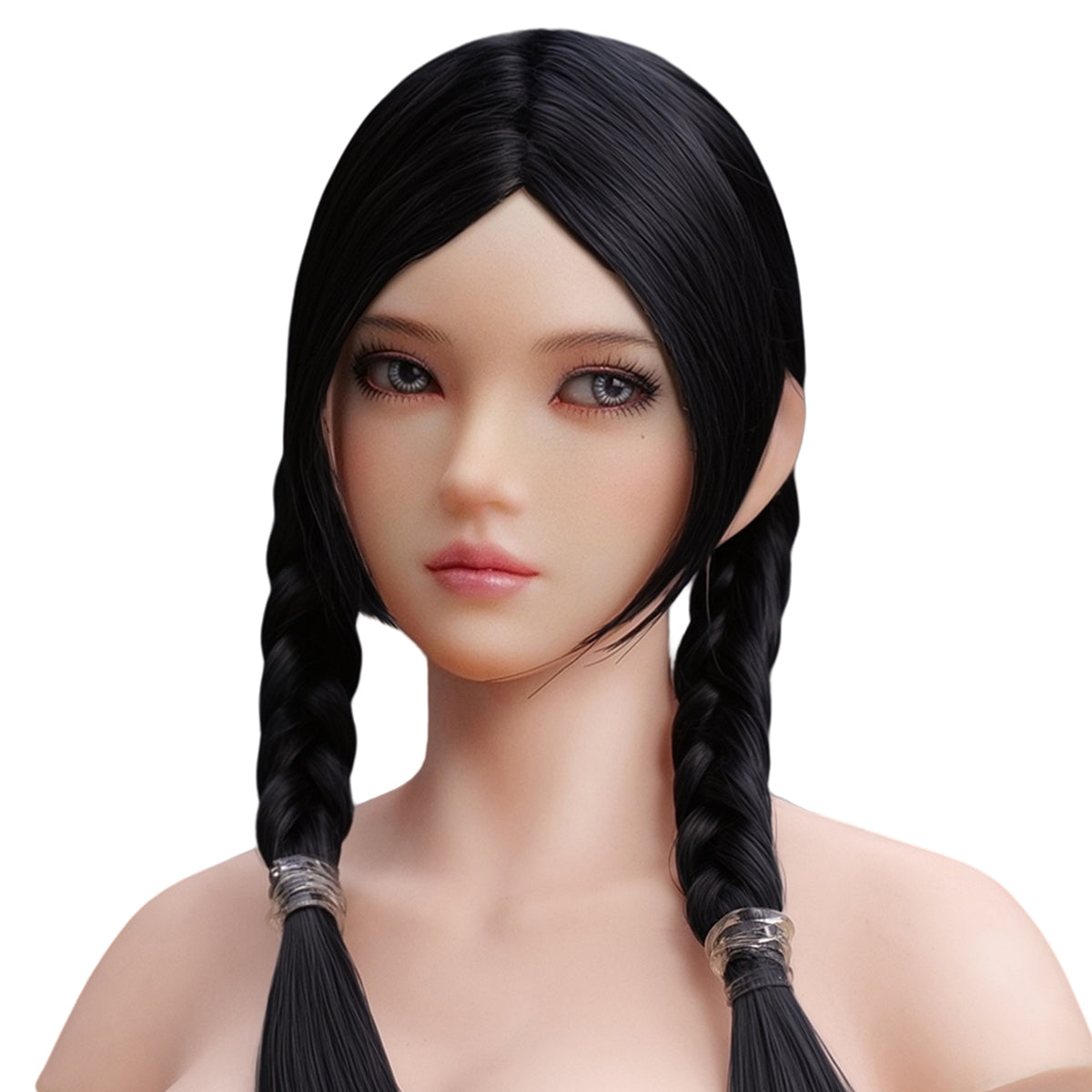 Escultura de cabeza femenina asiática con ojos móviles de YMTOYS - Yiyi (Versión D) para figuras