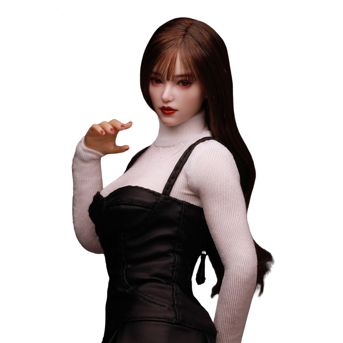 Z6TOYS Asian Movable Eye Female Xiaoqing Head Sculpt Accessory Fit 1/6 Scale 12-inches Figure