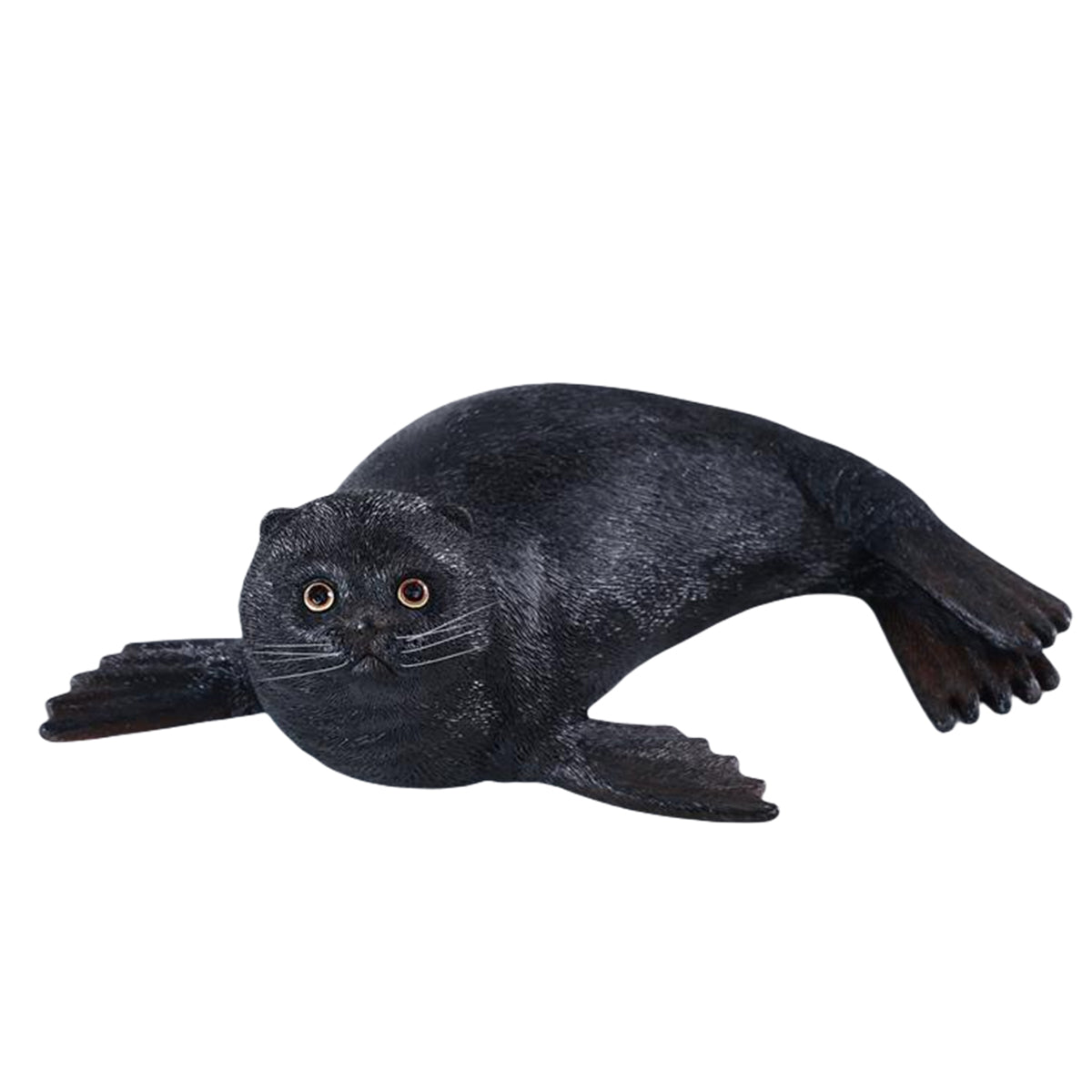JXK Seal Cat Meow Group Static Animal Figurine