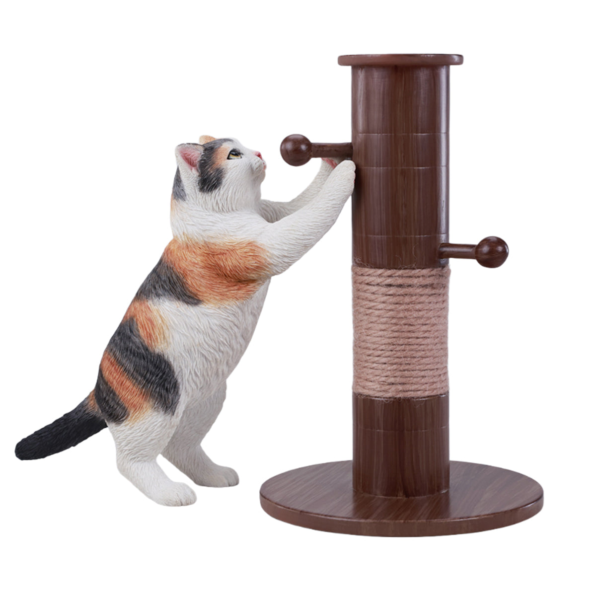 JXK Kung Fu Cat Static Expertly Hand-Painted Lifelike Animal Figurine