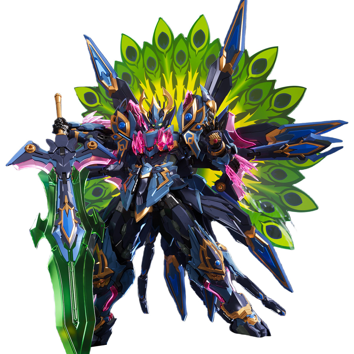 ZEN of Collectible Divine Gang Dao Peacock King Mecha Alloy Finished Product Action Figure