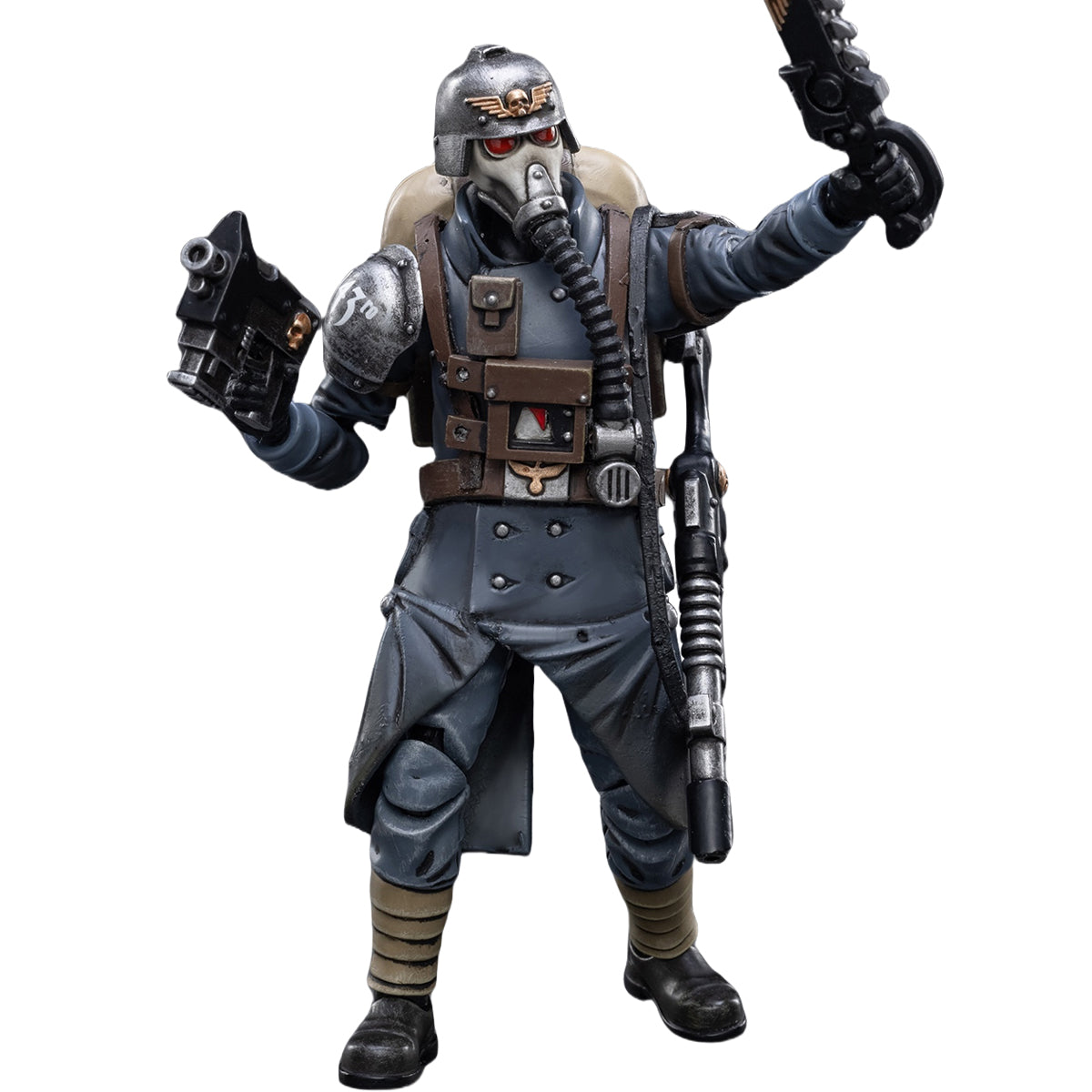 JOYTOY Warhammer 40,000 Astra Militarum Death Korps of Krieg Figura de acción de sargento del escuadrón veterano