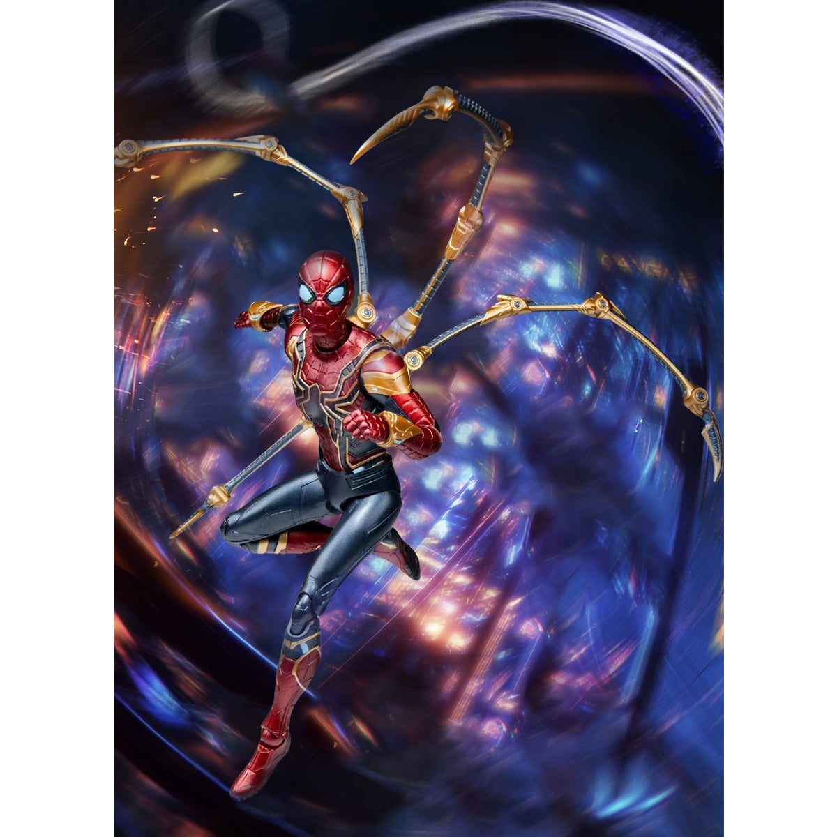 (Only Shipped to the US) MODOKING 1/12 Iron Spider Articulated Pre-Painted Assembly Model Kits