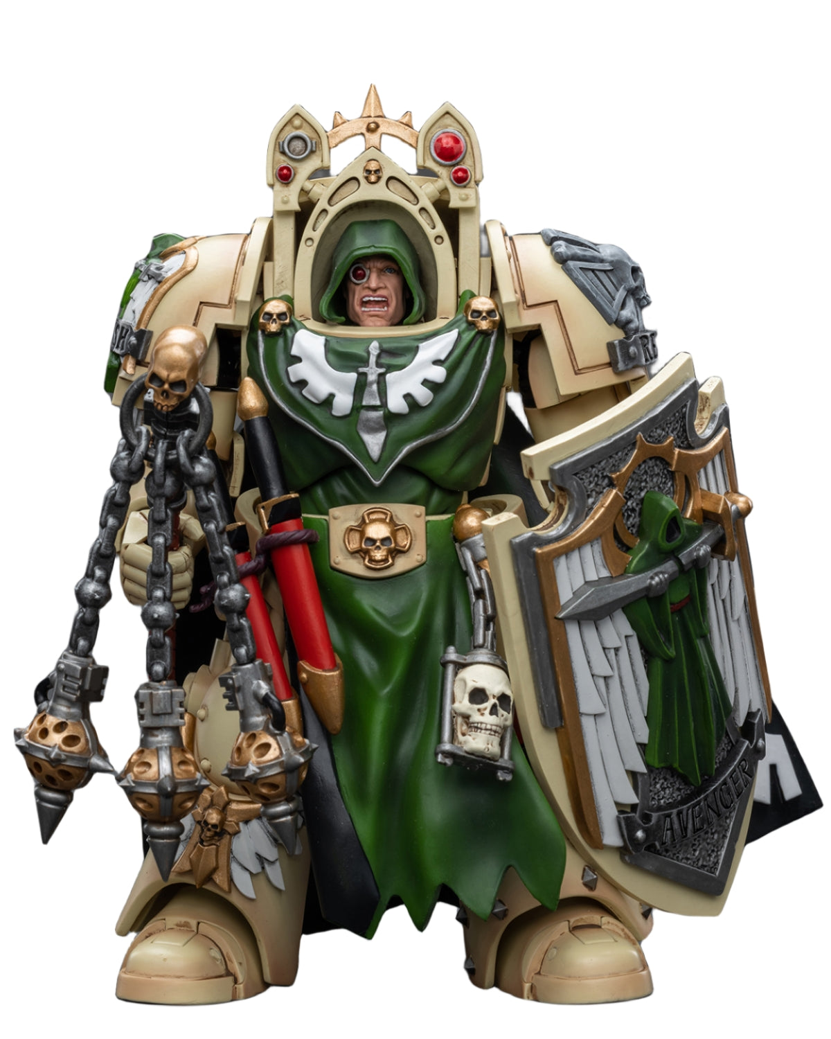 HiPlay JoyToy JT9190 40K Collectible Figure: Dark Angels Deathwing Knight Master with Flail of The Unforgiven 1:18 Scale Action Figures