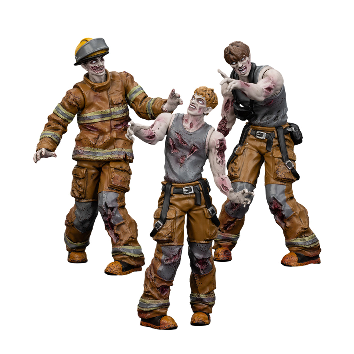 (Only Shipped to the US) JOYTOY 1/25 Dark Source Zombie Figure Firefighters JT01598 Action Figures