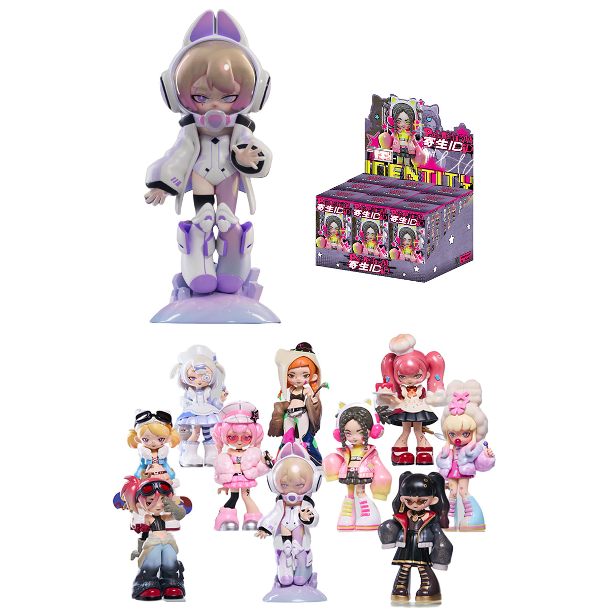 MR.BONE Yan Culture Yandere Girl Parasite ID Multi-Character Series Blind Box Figure