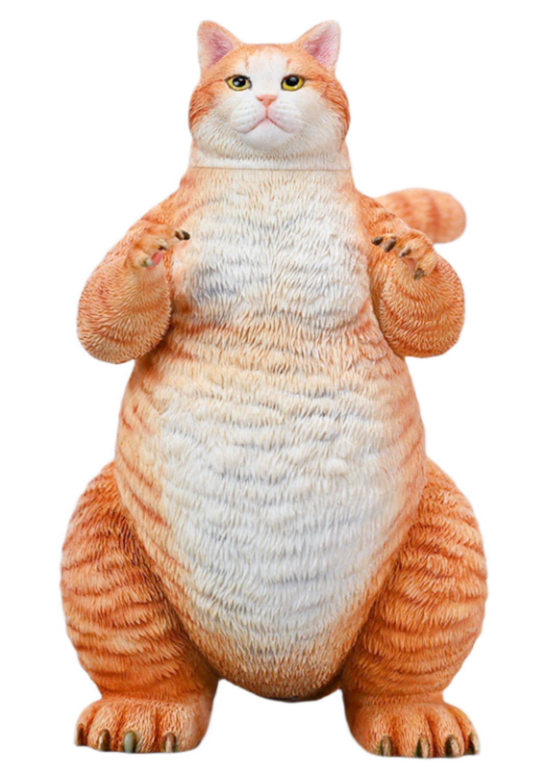 JXK JXK226A Orange Meowzilla Expertly Hand-Painted, Lifelike Animal Figurine