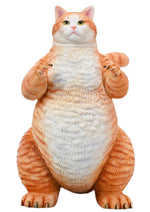 (Only Shipped to the DE) JXK JXK226A Orange Meowzilla Expertly Hand-Painted, Lifelike Animal Figurine