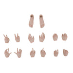 JIAOUDOLL Female Soldier Figure Hands & Feet Accessory Pack 4.0 Premium Hand Set JOQ-H04 1/6 Scale Fit Action Figure