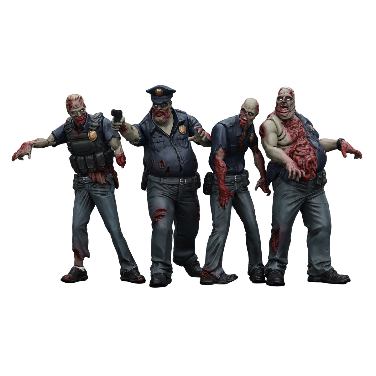 (Only Shipped to the US) JOYTOY 1/25 Dark Source Zombie Fiqure Police (Male) JT01635 Action Figures