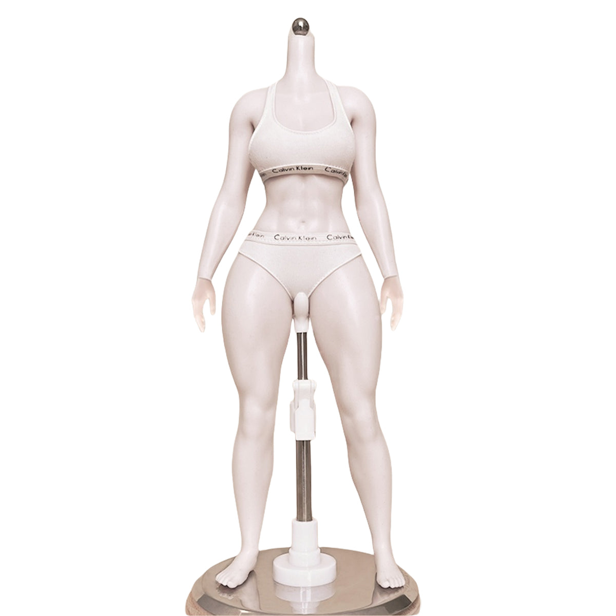 PDTOYS Seamless Platinum Silicone Thick Legs Female Body S301 Detachable Hands & Integrated Feet Pale Skin with Body Makeup