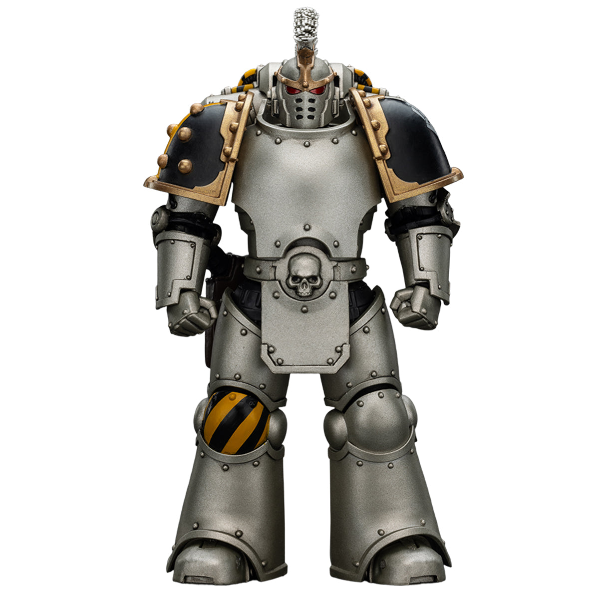 JOYTOY Warhammer The Horus Heresy, Iron Warriors Command Squad Chosen with Legion Standard/MKVI Tactical Sergeant with Power Sword and Plasma Pistol, Action Figures