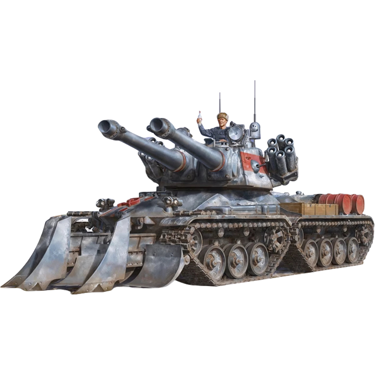 BORDER BC-005 Soviet Magnetic Storm Tank Gesla Gank/BC-004 Kirov Airship/BC-003 Soviet Apocalypse Tank Ver2.0/BC-002 Grizzly Battle Tank/BA-002 Hell Knight Syl Model Kit
