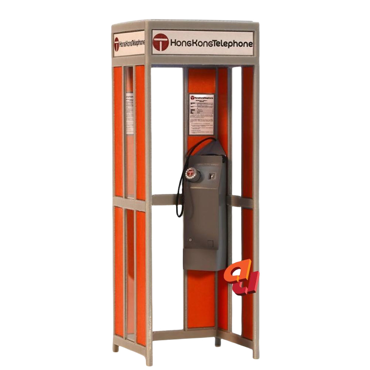Cabina telefónica retro Ausan WorkShop versión 2.0 para figuras