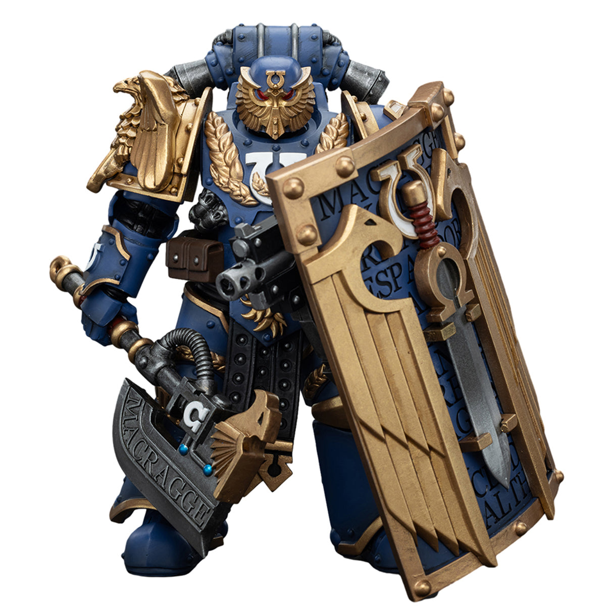 Figura de acción JOYTOY Warhammer La Herejía de Horus Ultramarines Invictarus Suzerain Squad Suzerain 5