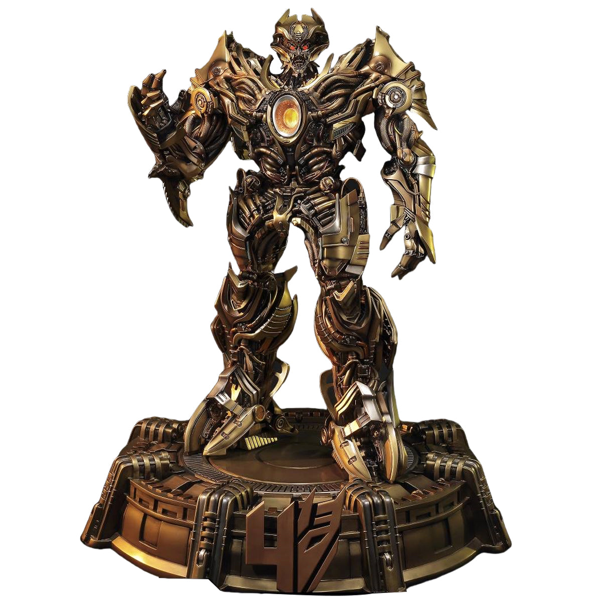 Prime 1 Studio Transformers: La Era de la Extinción - Estatua Galvatron Edición Dorada