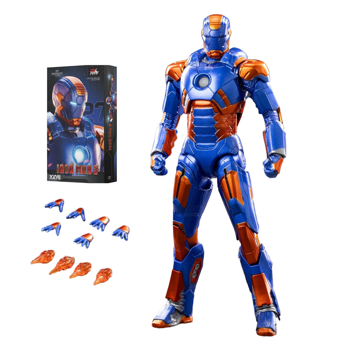ZD Toys Iron Man 1/10 Figure | Choose MK27, MK14 or MK23