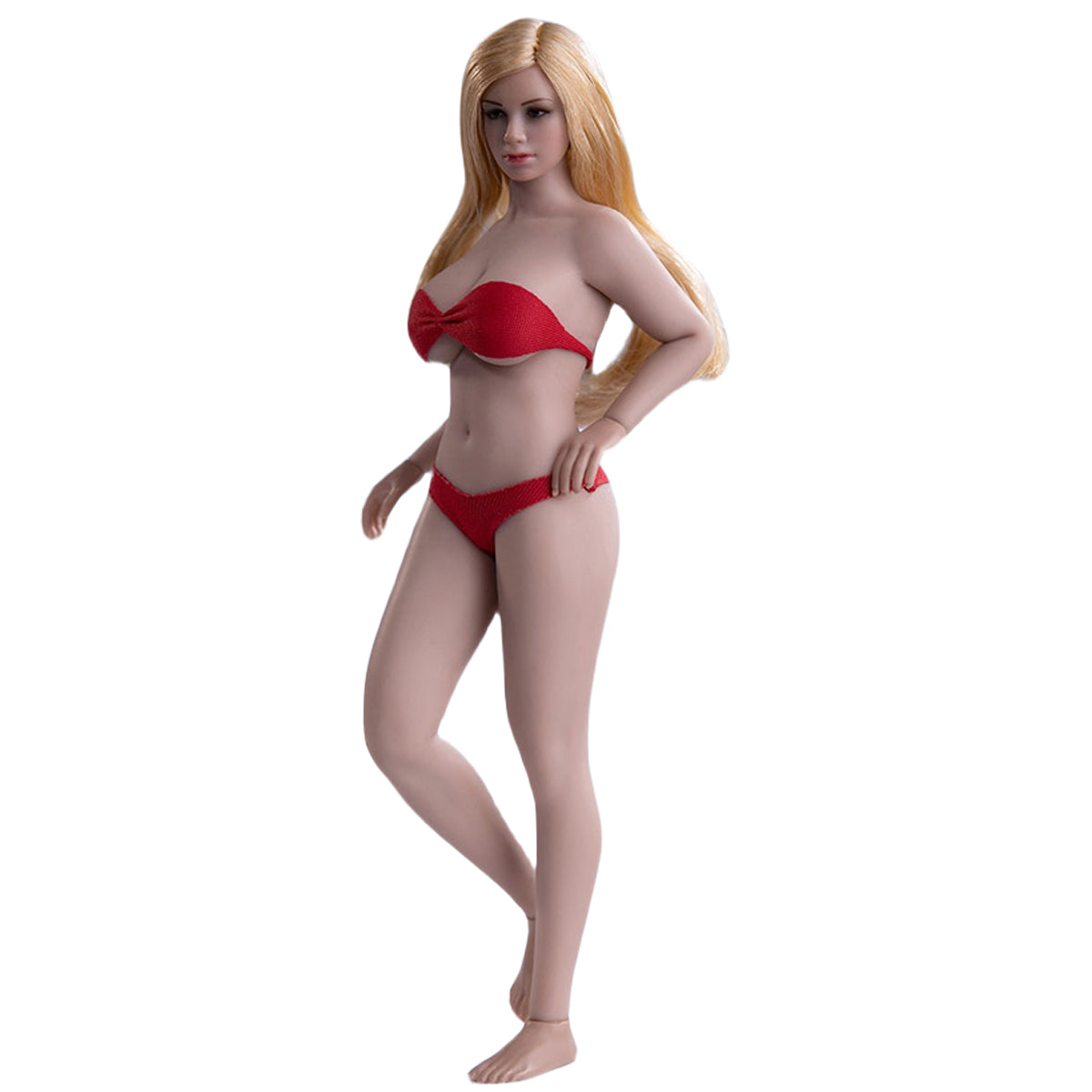 TBLeague, Seamless Steel Skeleton Female Buxom Large/Medium Bust Body Type with Head Sculpt, Action Figures Body