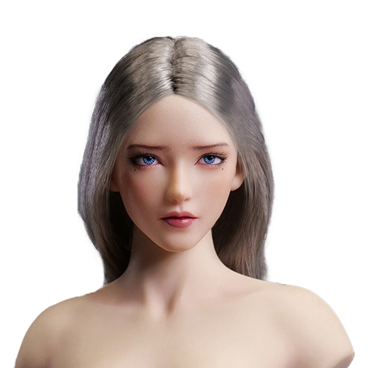 Escultura de cabeza femenina asiática con ojos móviles de YMTOYS - Lianxiang para figuras de acción