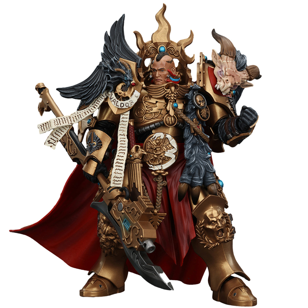 JOYTOY Warhammer La Herejía de Horus Legio Custodes Constantin Valdor Capitán General de las figuras de acción de Legio Custodes