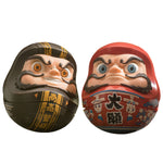 YUANXINSHI Authentic Dharma Style Series Great Wish Daruma & Prosperity in Business Daruma Set Statue